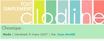 tout simplement Clodine