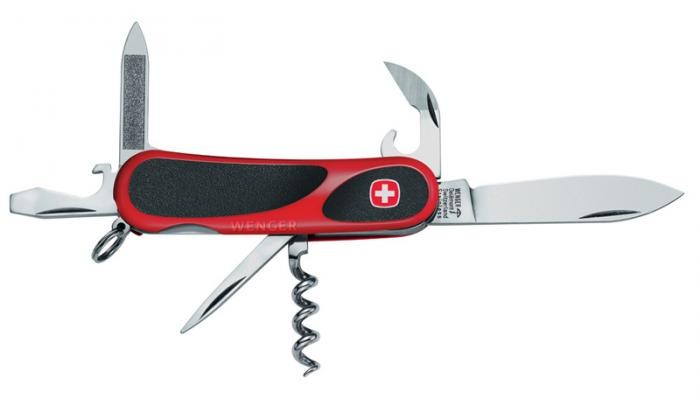 Couteau Wenger, série Evogrip Rouge
