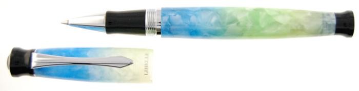 Stylo bille roulante Libelle, série Seabreeze Bleu
