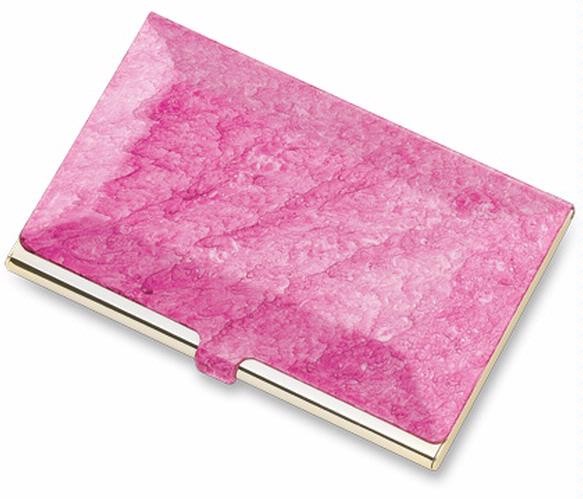 Porte-cartes de visite&nbsp;Aeropen International,&nbsp;s&eacute;rie&nbsp;Metal gift&nbsp;Rose