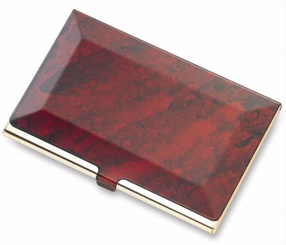 Porte-cartes de visite&nbsp;Aeropen International,&nbsp;s&eacute;rie&nbsp;Metal gift&nbsp;Bourgogne