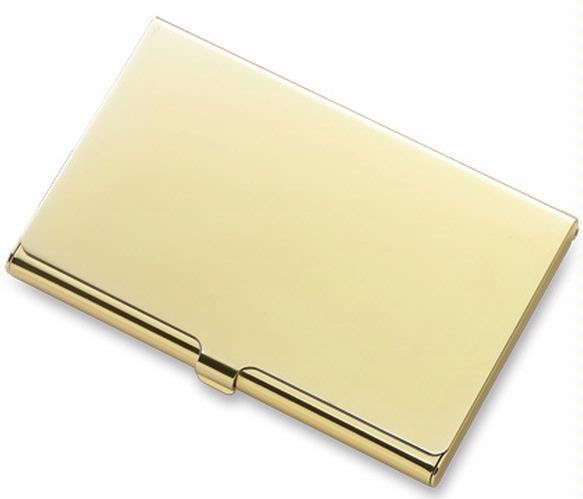 Porte-cartes de visite&nbsp;Aeropen International,&nbsp;s&eacute;rie&nbsp;Metal gift&nbsp;Doré