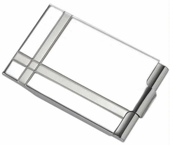 Porte-cartes de visite Aeropen International, série Metal gift Argent