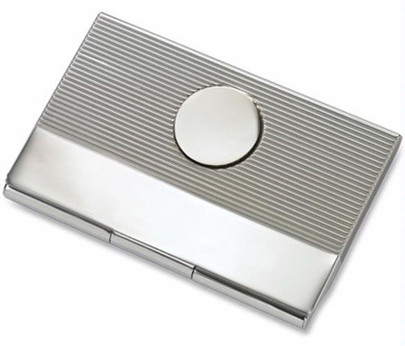 Porte-cartes de visite Aeropen International, série Metal gift Argent