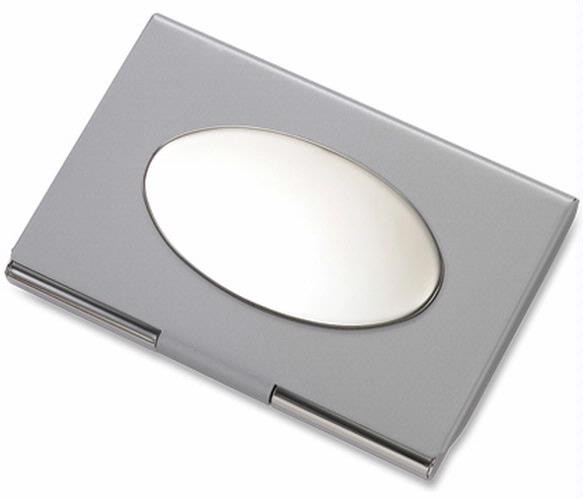 Porte-cartes de visite Aeropen International, série Metal gift Argent