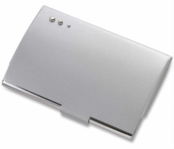 Porte-cartes de visite Aeropen International, série Metal gift Argent