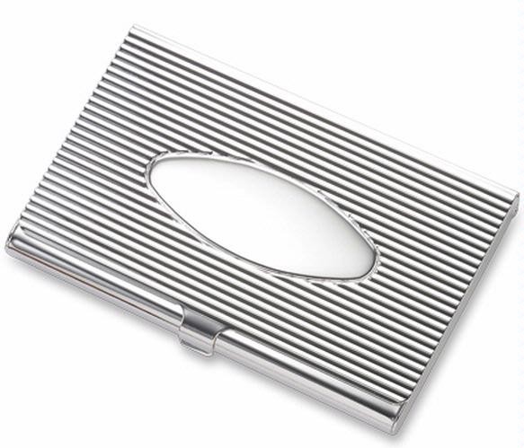 Porte-cartes de visite Aeropen International, série Metal gift Argent