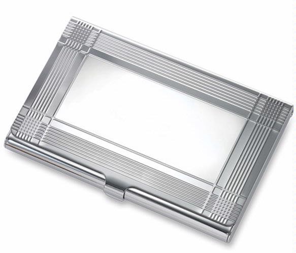 Porte-cartes de visite Aeropen International, série Metal gift Argent