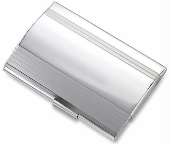 Porte-cartes de visite Aeropen International, série Metal gift Argent