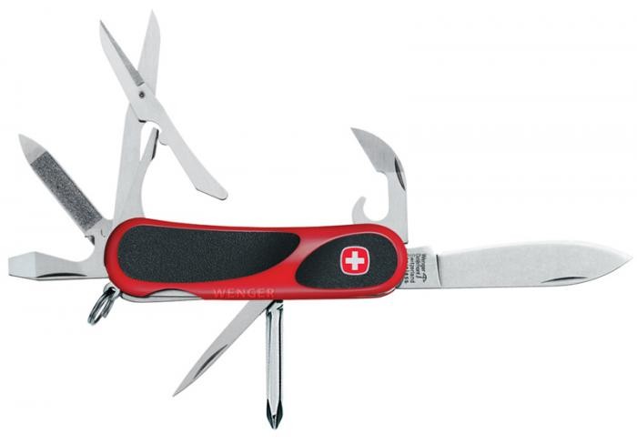 Couteau Wenger, série Evogrip Rouge