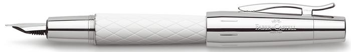Stylo plume Faber-Castell, série E-motion Rhombus Blanc