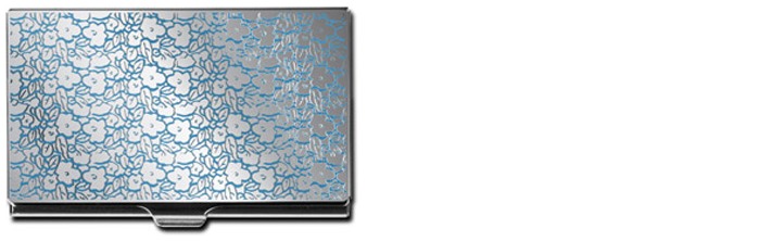 Porte-cartes de visite&nbsp;Acme Writing Tools,&nbsp;s&eacute;rie&nbsp;Michael Graves&nbsp;Bleu