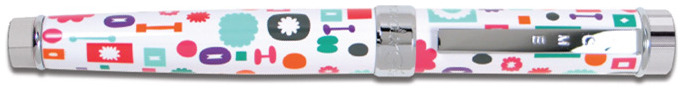 Stylo bille roulante Acme Writing Tools, série Alexander Girard Multicolore