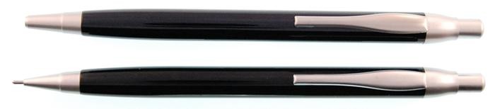 KLM Set ballpoint & pencil, Aluminium serie Black