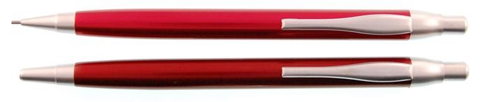 KLM Set ballpoint & pencil, Aluminium serie Red