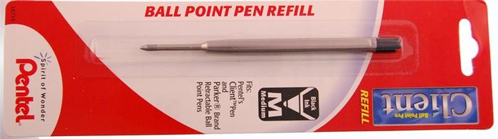 Recharge (stylo)&nbsp;Pentel ,&nbsp;s&eacute;rie&nbsp;Refill & ink - Recharge & encre&nbsp;Encre noir