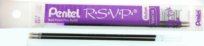 Pentel  Refill (Ballpoint), Refill & ink - Recharge & encre serie Violet ink
