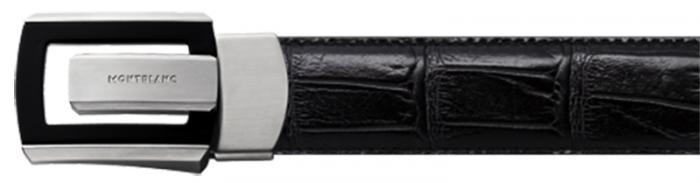 Ceinture Mont Blanc, série Contemporary line Belt Noir