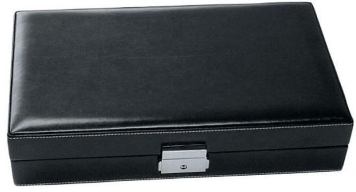 Boite de rangement Heritage L.A.G., série Leather Noir
