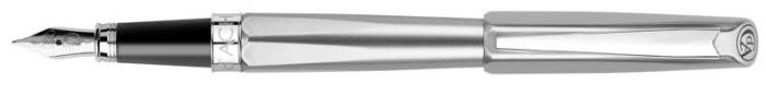 Stylo plume&nbsp;Caran d'Ache,&nbsp;s&eacute;rie&nbsp;Dunas Metal&nbsp;Argent