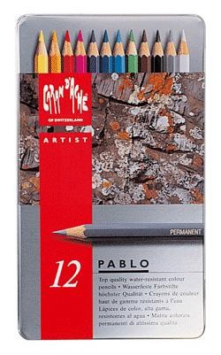 Ensemble de crayons de couleur Caran d'Ache, série Artistes et professionnels Multicolore