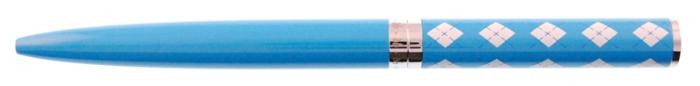 Stylo bille&nbsp;Deborah Bedard Design,&nbsp;s&eacute;rie&nbsp;Argyle&nbsp;Bleu