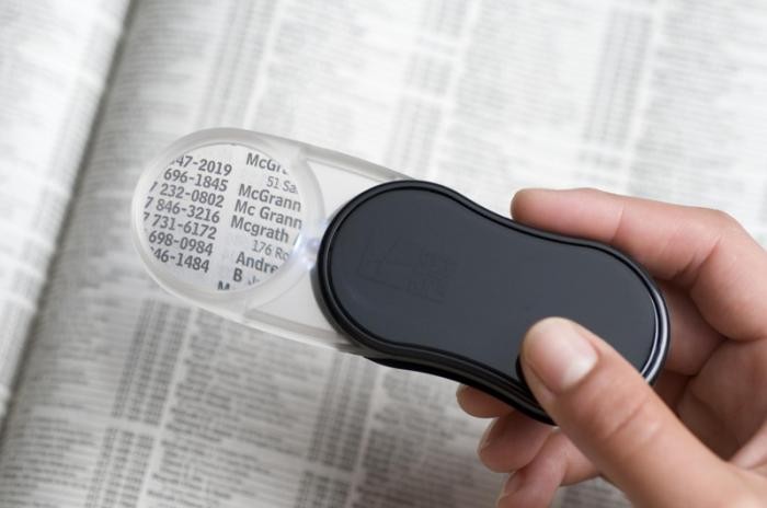Loupe&nbsp;Lightwedge,&nbsp;s&eacute;rie&nbsp;Book Magnifiers&nbsp;Noir