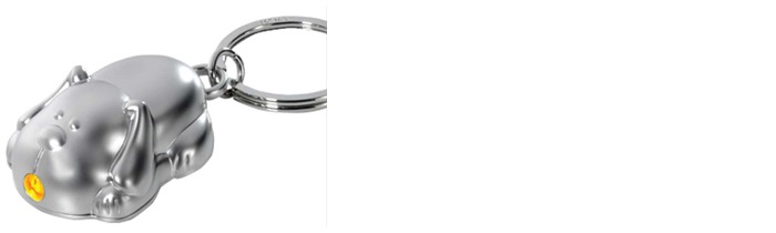 Porte-clés Troika, série Keyrings Chrome satiné