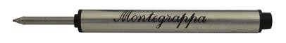 Recharge (bille roulante) Montegrappa , série Refill & ink - Recharge & encre Encre noir très court