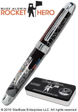 Stylo bille roulante&nbsp;Acme Writing Tools,&nbsp;s&eacute;rie&nbsp;Buzz Aldrin&nbsp;Multicolore