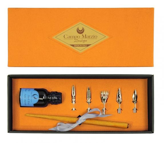 Porte-plume&nbsp;Campo Marzio Design,&nbsp;s&eacute;rie&nbsp;Calligraphy&nbsp;Orange