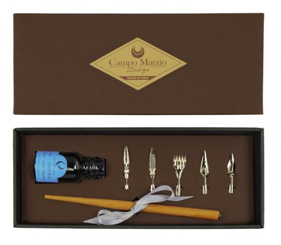 Porte-plume&nbsp;Campo Marzio Design,&nbsp;s&eacute;rie&nbsp;Calligraphy&nbsp;Brun
