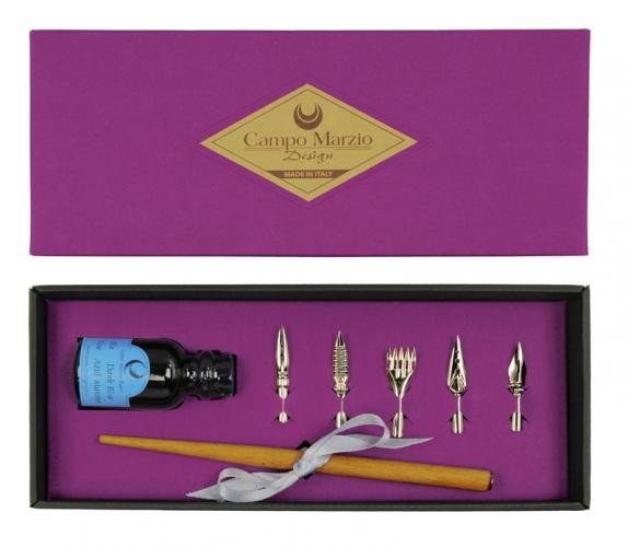Porte-plume&nbsp;Campo Marzio Design,&nbsp;s&eacute;rie&nbsp;Calligraphy&nbsp;Pourpre