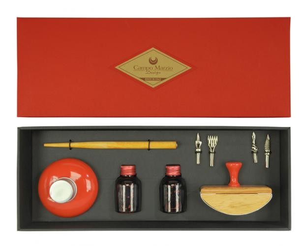 Porte-plume&nbsp;Campo Marzio Design,&nbsp;s&eacute;rie&nbsp;Calligraphy&nbsp;Rouge
