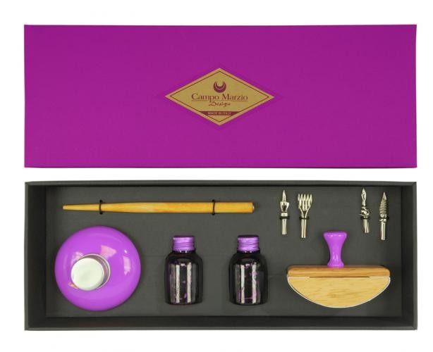 Porte-plume&nbsp;Campo Marzio Design,&nbsp;s&eacute;rie&nbsp;Calligraphy&nbsp;Pourpre