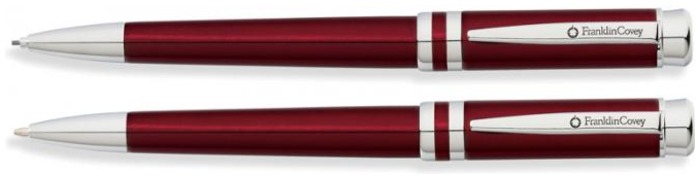 Ensemble stylo bille & porte mines&nbsp;FranklinCovey,&nbsp;s&eacute;rie&nbsp;Freemont&nbsp;Rouge
