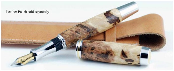 Stylo plume Ecowoodturner, série Gentlemen's Brun