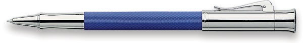 Stylo bille roulante Faber-Castell, série Guilloche Resin Bleu