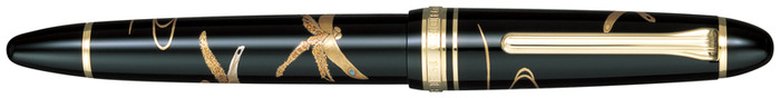 Stylo plume Sailor pen, série 1911 Maki-e Tombo Noir Gt Large