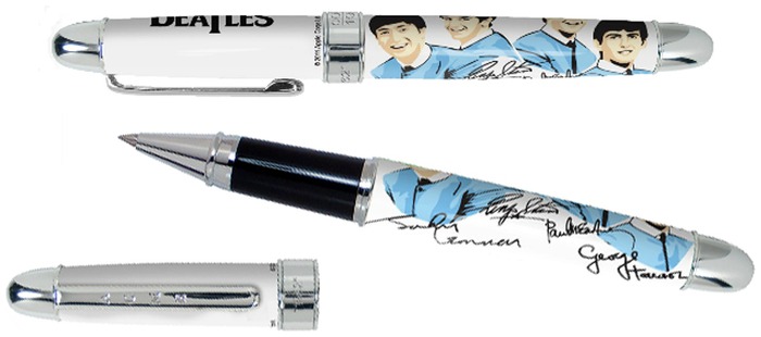 Stylo bille roulante Acme Writing Tools, série Beatles 1962 Multicolor