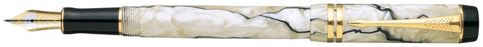 Stylo plume Parker , série Duofold Intenational Perle