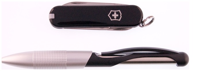 Victorinox Knife & Ballpoint pen set, Pocket Tools serie Black