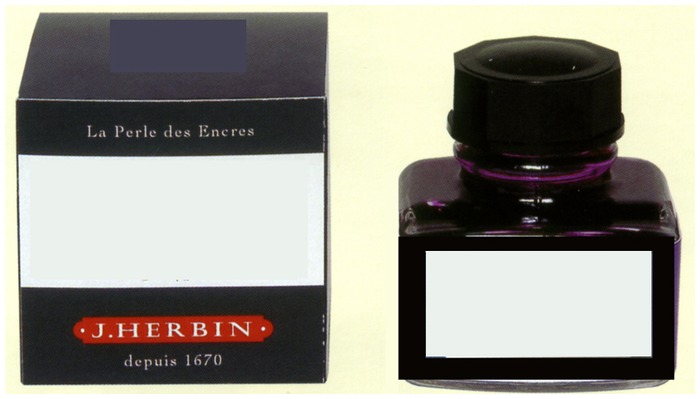 Bouteille d'encre J.Herbin , série La Perle Des Encres - The Pearl of Inks Rouge