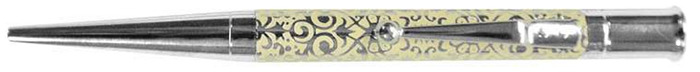 Stylo bille Pierre Belvédère, série Damask Ivoire