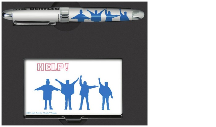 Ensemble Acme Writing Tools, série BEATLES Help Multicolore