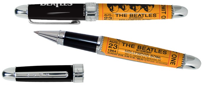 Stylo bille roulante Acme Writing Tools, série Beatles 1964 Multicolor