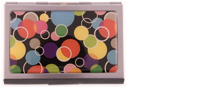 Porte-cartes de visite S&P, série Stephanie Multicolore