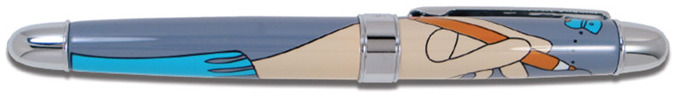 Stylo bille roulante Acme Writing Tools, série Ayse + Bibi Multicolore