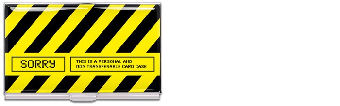 Acme Writing Tools Business card holder, Emiliana Design series Yellow/Black