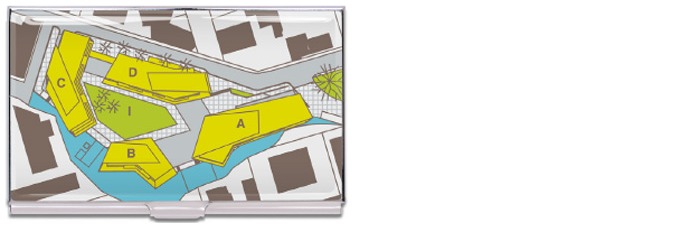 Acme Writing Tools Business card holder, Hariri and Mojgan Hariri series Multicolor